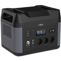 Ansmann Powerstation PS2200AC Powerstation LiFePO 4 Schwarz mit Laderegler von Ansmann