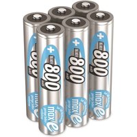 Ansmann - NiMH-Micro-Akku maxE, 800 mAh, 1,2V-, 6 Stück von Ansmann