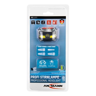Stirnlampe HD250RS wiederaufladbar von Ansmann