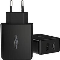 Home Charger 247PD usb Ladegerät 45 w 1x usb-a, 1x usb-c® usb pd Schwarz Innenbereich - Ansmann von Ansmann