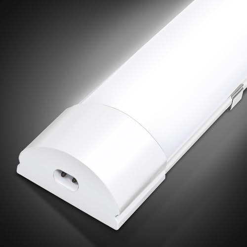 Ansobea 1 Stück 36W LED Feuchtraumleuchte 120CM, 3060LM Neutralweiß 4000K Led Röhre, IP65 Wasserfest Feuchtraumlampe, Wannenleuchte Deckenleuchte Werkstattlampe für Garage Keller Warenhaus Bad Büro von Ansobea