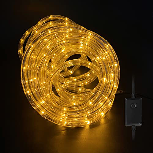 Ansobea Lichterschlauch Aussen 30 Meter720LEDs, Lichtschlauch Außen Innen 8 Modi, Lichtschlauch für Weihnachten, Party. Wasserdicht Außenlichterkette-Warmweiß von Ansobea