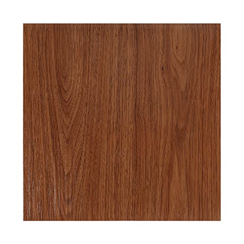 Ansobea PVC Bodenbelag Selbstklebend Vinylboden Quadratisch vinyl bodenbelag selbstklebend rutschfest, wasserfest, schwer entflammbar 5 m²/55 Fliesen, Holzfarbe von Ansobea