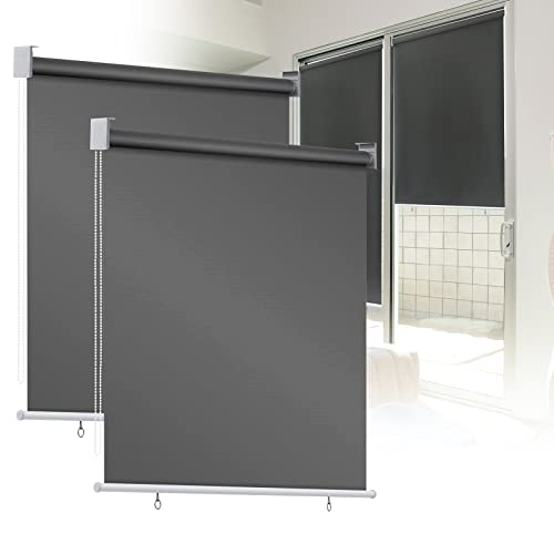 Ansobea Senkrechtmarkise,140cm x 240cm Verdunklungsrollo Rollo,Verdunkelung Fensterrollo Tageslicht Sichtschutz mit Beschichtung,für Fenster & Türen Ansobea Senkrechtmarkise,140cm x 240cm Verdunklungsrollo Rollo,Verdunkelung Fensterrollo Tageslicht Sichtschutz mit Beschichtung,für Fenster & Türen von Ansobea