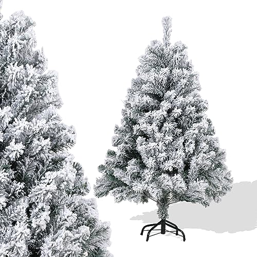 Ansobea Weihnachtsbaum künstlich mit Schnee 120cm Künstlicher Weihnachtsbaum unechter Tannenbaum 340 Spitzen,Schnellaufbau Klapp-Schirmsystem,Feuerresistent Christbaum Ständer Beflockt Ansobea Weihnachtsbaum künstlich mit Schnee 120cm Künstlicher Weihnachtsbaum unechter Tannenbaum 340 Spitzen,Schnellaufbau Klapp-Schirmsystem,Feuerresistent Christbaum Ständer Beflockt von Ansobea