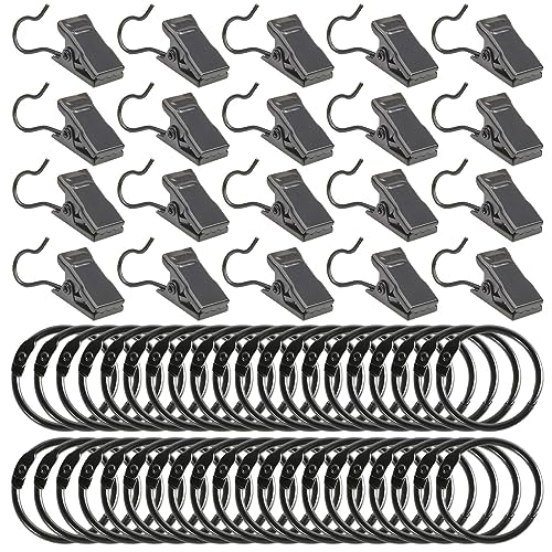 Ansodo 60-teiliges Gardinenringe Mit Clips,Vorhangringe,Fenstervorhangring,Rostfreier Stahl Fenster Gardinen Hängender Ring, Für Bettvorhang,Duschvorhang,Fenstervorhang Ansodo 60-teiliges Gardinenringe Mit Clips,Vorhangringe,Fenstervorhangring,Rostfreier Stahl Fenster Gardinen Hängender Ring, Für Bettvorhang,Duschvorhang,Fenstervorhang von Ansodo