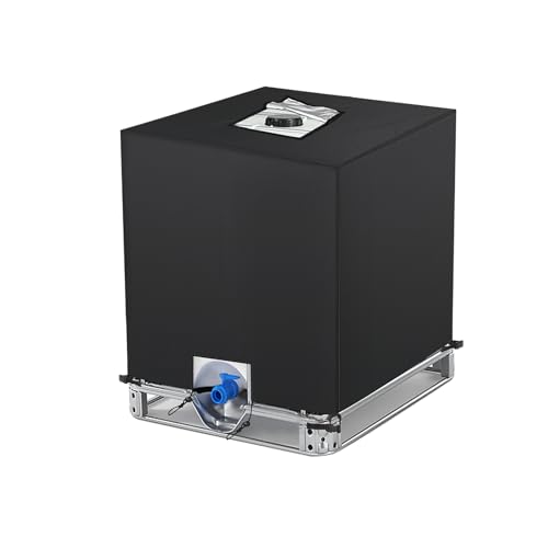 IBC Tank Abdeckung 1000L, Wassertank Abdeckplane 1000L IBC Container Cover Schutzhülle für Wassertank Schutzabdeckung Anti-UV Schutzplane Regwassertank Abdeckung 120 * 100 * 116cm Schwarz von Anstar