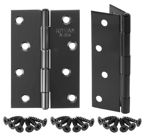 Anstore 2 Stück Türscharniere für Holztüren Schwarz Scharniere Schwerlast 100x70x1MM Edelstahl Scharnier Klavierband mit 18 Stück Schrauben 7x15mm Tür Scharnier Set für Holztür Gartentor Aussen Anstore 2 Stück Türscharniere für Holztüren Schwarz Scharniere Schwerlast 100x70x1MM Edelstahl Scharnier Klavierband mit 18 Stück Schrauben 7x15mm Tür Scharnier Set für Holztür Gartentor Aussen von Anstore