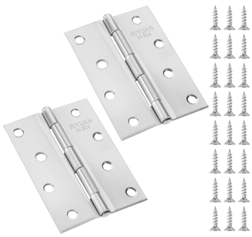 Anstore 2 Türscharniere Edelstahl Hardware Scharniere Klavierband Silber, 100x70x1MM Edelstahlscharniere Beschlag für Türen & Möbel mit 18 Schrauben 7×11MM, Klappbare Scharniere Steckverbinder Anstore 2 Türscharniere Edelstahl Hardware Scharniere Klavierband Silber, 100x70x1MM Edelstahlscharniere Beschlag für Türen & Möbel mit 18 Schrauben 7×11MM, Klappbare Scharniere Steckverbinder von Anstore