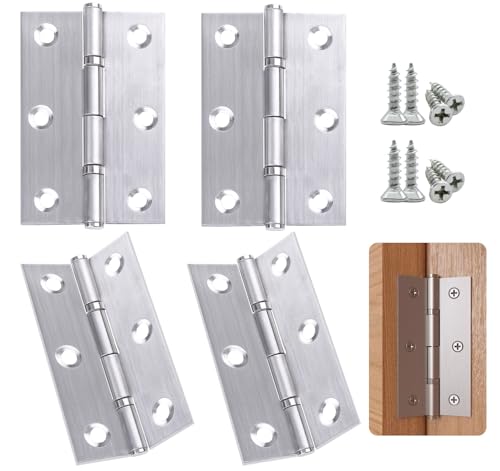 Anstore 4 Stück Edelstahl Scharniere Klappbar 75x46,8x1,2mm, Türscharniere Edelstahl Schwerlast Scharnier Klavierband Türscharniere für Türen Fenster Schränke mit 24 Stück Schrauben12x5mm Anstore 4 Stück Edelstahl Scharniere Klappbar 75x46,8x1,2mm, Türscharniere Edelstahl Schwerlast Scharnier Klavierband Türscharniere für Türen Fenster Schränke mit 24 Stück Schrauben12x5mm von Anstore
