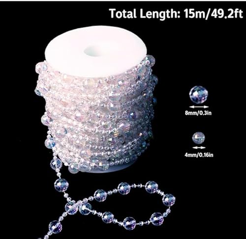 Anstore Perlenband Christbaumkette Perlenkette Weihnachtsbaum Perlengirlande Perlenschnur Weihnachten Advent Hochzeit Deko Tischdeko, Mehrfarbige, 15 Meter Anstore Perlenband Christbaumkette Perlenkette Weihnachtsbaum Perlengirlande Perlenschnur Weihnachten Advent Hochzeit Deko Tischdeko, Mehrfarbige, 15 Meter von Anstore