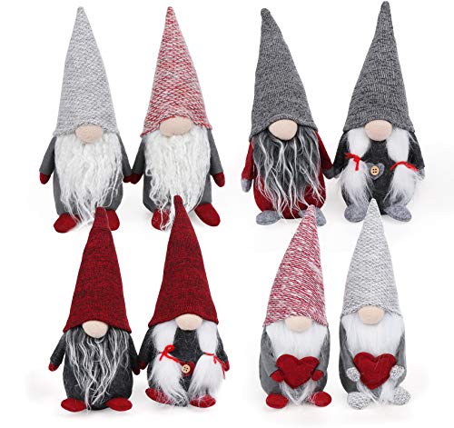 Anstore Weihnachten Deko Wichtel 8 Stück Schwedische Wichtel Weihnachtswichtel für Familie Ostern Weihnachten, 20cm von Anstore