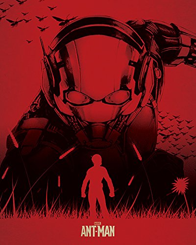 Ant-Man Kunstdruck auf Leinwand, Silhouette 40 x 50 cm, Polyester, Mehrfarbig, 40x50x3.2 cm von Ant-Man