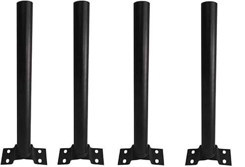 AntDau71® - 4 x Pfostenhalterung für Straßenlaterne, 45 cm, universelle Halterung aus Metall für den Außenbereich, sehr robust, solarbetrieben, CW403-4 von AntDau71