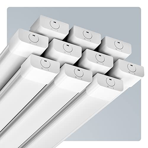 Anten 10 x LED Feuchtraumleuchte 120cm | 36W Feuchtraumlampe | Kaltweiß 6000K 4000LM Werkstattlampe | IP65 Wasserfest Wannenleuchte | Wasserdicht Kellerleuchte für Büros Keller Werkstätten Garage von STEO