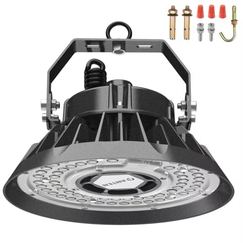 Anten 4er LED Hallenstrahler 150W 22500LM in Kaltweiß(5000K), LED Hallenbeleuchtung mit Höhen Effizienz 150LM/W Schutzart IP65 inkl.U-förmige Montagehalterung von Anten