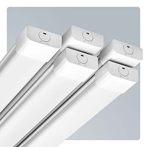 Anten 5 x LED Feuchtraumleuchte 120cm | 36W Feuchtraumlampe | Kaltweiß 6000K 4000LM Werkstattlampe | IP65 Wasserfest Wannenleuchte | Wasserdicht Kellerleuchte für Büros Keller Werkstätten Garage von Anten