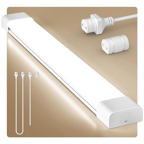 Anten Feuchtraumleuchte LED 150cm, 45W 4950LM LED Neonröhre, Neutralweiß 4000K Feuchtraumlampe, IP65 Wasserfest Wannenleuchte, Werkstattlampe, Kellerleuchte, Deckenleuchte für Büros Lager Garage von Anten