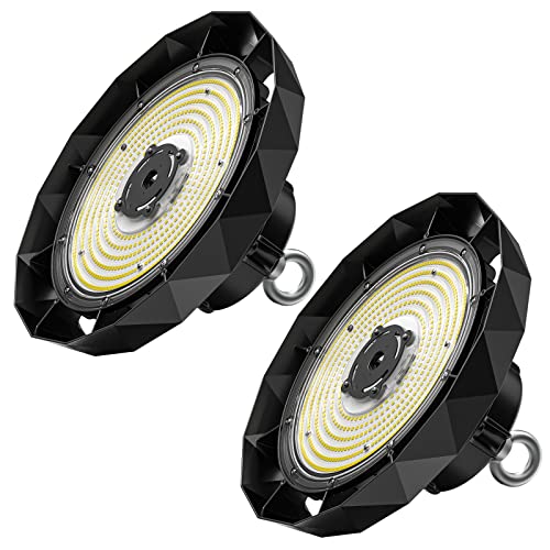 Anten LED Hallenstrahler 150W Industrielampe 25500LM | LED Strahler UFO Highbay 6000K, Werkstattlampe 120°Abstrahlwinkel, IP65 Hallenbeleuchtung Gewerbliche Lager Werkstatt Garage -2pcs von STEO