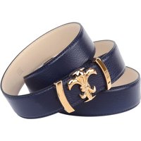 Anthoni Crown Ledergürtel Lackledergürtel in dunkelblau mit Lilienschließe Anthoni Crown Ledergürtel Lackledergürtel in dunkelblau mit Lilienschließe von Anthoni Crown