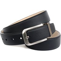 Anthoni Crown Ledergürtel Matter Ledergürtel mit silberfarbener Schließe Anthoni Crown Ledergürtel Matter Ledergürtel mit silberfarbener Schließe von Anthoni Crown