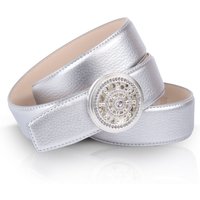 Anthoni Crown Ledergürtel im Metallic-Look, maritimer Schließe Anthoni Crown Ledergürtel im Metallic-Look, maritimer Schließe von Anthoni Crown