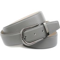 Anthoni Crown Ledergürtel in grau mit Dornschließe in Diamant-schwarz Anthoni Crown Ledergürtel in grau mit Dornschließe in Diamant-schwarz von Anthoni Crown