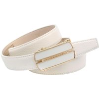 Anthoni Crown Ledergürtel in weiß mit Automatik Schließe Anthoni Crown Ledergürtel in weiß mit Automatik Schließe von Anthoni Crown