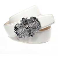 Anthoni Crown Ledergürtel in weiß mit Unterführung Anthoni Crown Ledergürtel in weiß mit Unterführung von Anthoni Crown