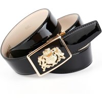 Anthoni Crown Ledergürtel mit Anthoni Crown Wappen aus Lackleder Anthoni Crown Ledergürtel mit Anthoni Crown Wappen aus Lackleder von Anthoni Crown