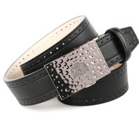 Anthoni Crown Ledergürtel mit Automatik-Schließe, Ausstanzungen am Rand Anthoni Crown Ledergürtel mit Automatik-Schließe, Ausstanzungen am Rand von Anthoni Crown