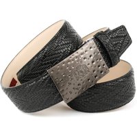 Anthoni Crown Ledergürtel mit Flechtprägung in schwarz Anthoni Crown Ledergürtel mit Flechtprägung in schwarz von Anthoni Crown