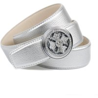 Anthoni Crown Ledergürtel mit Schmuckschließe und Drehmechanismus, Glitzersteine Anthoni Crown Ledergürtel mit Schmuckschließe und Drehmechanismus, Glitzersteine von Anthoni Crown