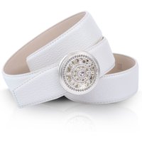 Anthoni Crown Ledergürtel mit Steuerrad und kleinen Schmucksteinen von Anthoni Crown