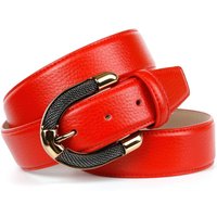 Anthoni Crown Ledergürtel mit aufwendiger goldfarbener Schmuck-Schließe Anthoni Crown Ledergürtel mit aufwendiger goldfarbener Schmuck-Schließe von Anthoni Crown