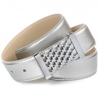 Anthoni Crown Ledergürtel mit dekorativer Schließe in Gitter-Optik Anthoni Crown Ledergürtel mit dekorativer Schließe in Gitter-Optik von Anthoni Crown