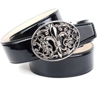 Anthoni Crown Ledergürtel mit filigraner Lilien-Schließe Anthoni Crown Ledergürtel mit filigraner Lilien-Schließe von Anthoni Crown