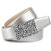Anthoni Crown Ledergürtel mit glänzender, filigraner, silberfarbener Schließe Anthoni Crown Ledergürtel mit glänzender, filigraner, silberfarbener Schließe von Anthoni Crown