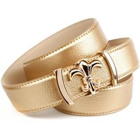 Anthoni Crown Ledergürtel mit glänzender Lilienschließe von Anthoni Crown