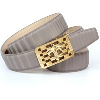 Anthoni Crown Ledergürtel mit goldfarbener stilisierter Lilien-Schnalle Anthoni Crown Ledergürtel mit goldfarbener stilisierter Lilien-Schnalle von Anthoni Crown