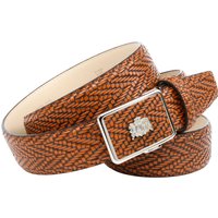 Anthoni Crown Ledergürtel mit kleinem Emblem auf der Schließe Anthoni Crown Ledergürtel mit kleinem Emblem auf der Schließe von Anthoni Crown