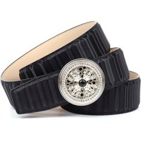 Anthoni Crown Ledergürtel mit silberfarbener Koppel-Schließe und drehendem Kronen-Kreuz Anthoni Crown Ledergürtel mit silberfarbener Koppel-Schließe und drehendem Kronen-Kreuz von Anthoni Crown