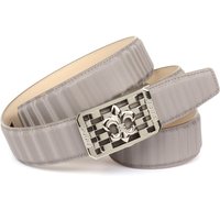 Anthoni Crown Ledergürtel mit silberfarbener stilisierter Lilien-Schnalle Anthoni Crown Ledergürtel mit silberfarbener stilisierter Lilien-Schnalle von Anthoni Crown