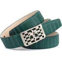 Anthoni Crown Ledergürtel mit silberfarbener stilisierter Lilien-Schnalle Anthoni Crown Ledergürtel mit silberfarbener stilisierter Lilien-Schnalle von Anthoni Crown