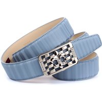 Anthoni Crown Ledergürtel mit silberfarbener stilisierter Lilien-Schnalle Anthoni Crown Ledergürtel mit silberfarbener stilisierter Lilien-Schnalle von Anthoni Crown
