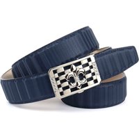 Anthoni Crown Ledergürtel mit silberfarbener stilisierter Lilien-Schnalle Anthoni Crown Ledergürtel mit silberfarbener stilisierter Lilien-Schnalle von Anthoni Crown