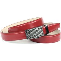 Anthoni Crown Ledergürtel mit silberfarbener Automatik-Schließe in filigranem Flechtdesign Anthoni Crown Ledergürtel mit silberfarbener Automatik-Schließe in filigranem Flechtdesign von Anthoni Crown