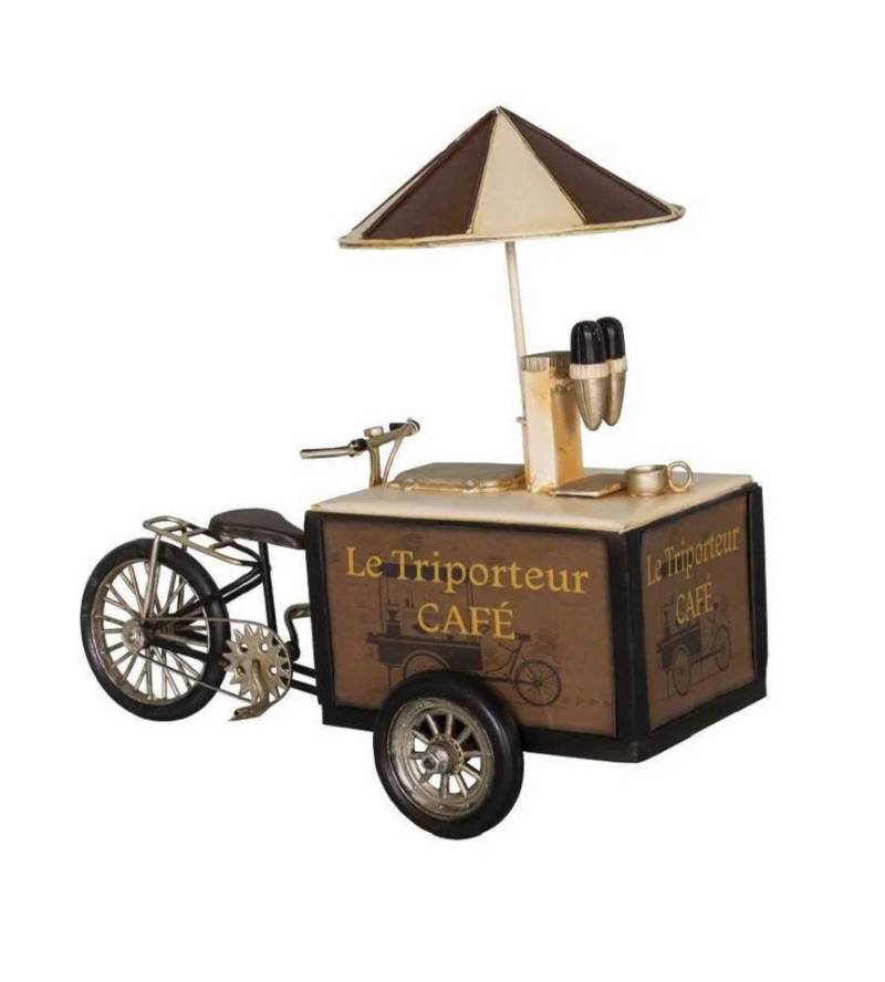 AnticLine Dekoobjekt Antic Line Nostalgie Coffee Bike Metall 28cm SEB17421 von AnticLine