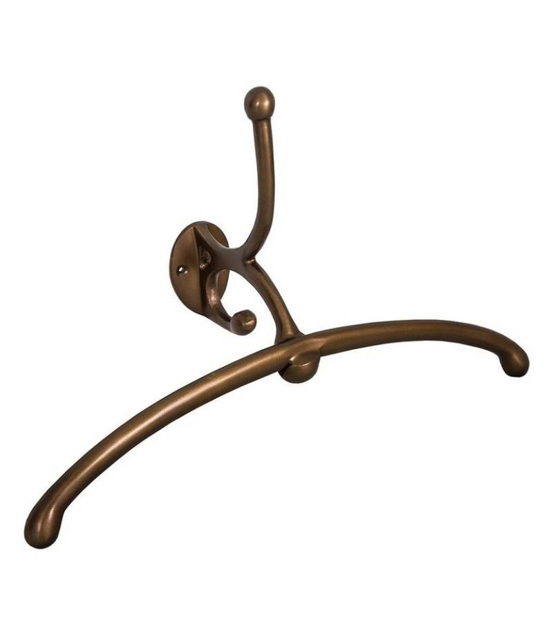 AnticLine Garderobe Antic Line Kleiderbügel Kleiderhaken Garderobenhaken Messingfarben von AnticLine