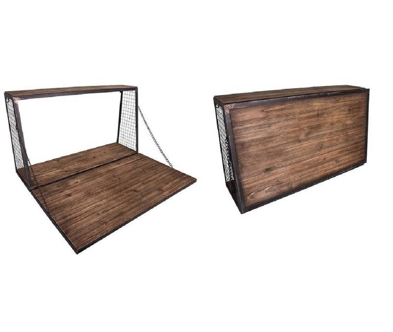 AnticLine Wandboard Antic Line Industrieller Wandschreibtisch Schreibtisch Industrial von AnticLine